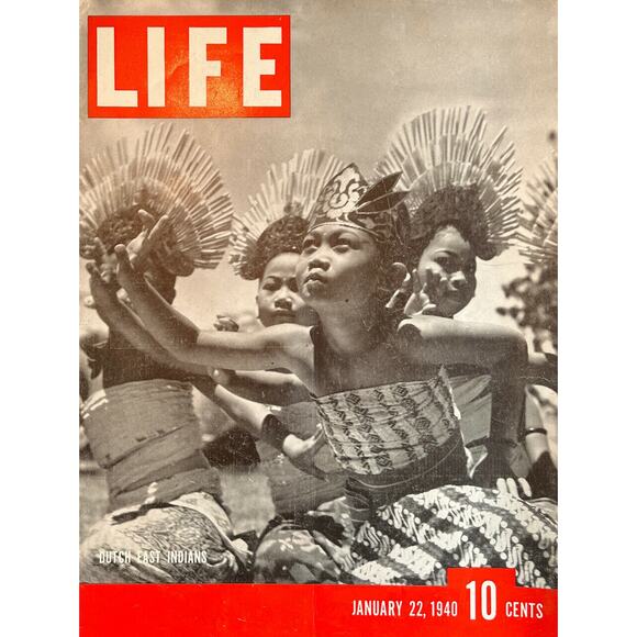 Vtg Life Magazine January 22 1940 Dutch East Indians Cover Advertising More EUC - Picture 1 of 5